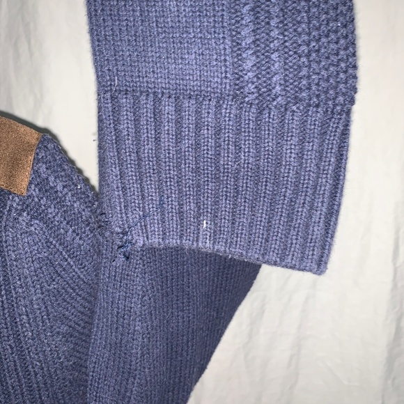 ☀️Mens Mexx light knit sweater with suede detail - Picture 3 of 6
